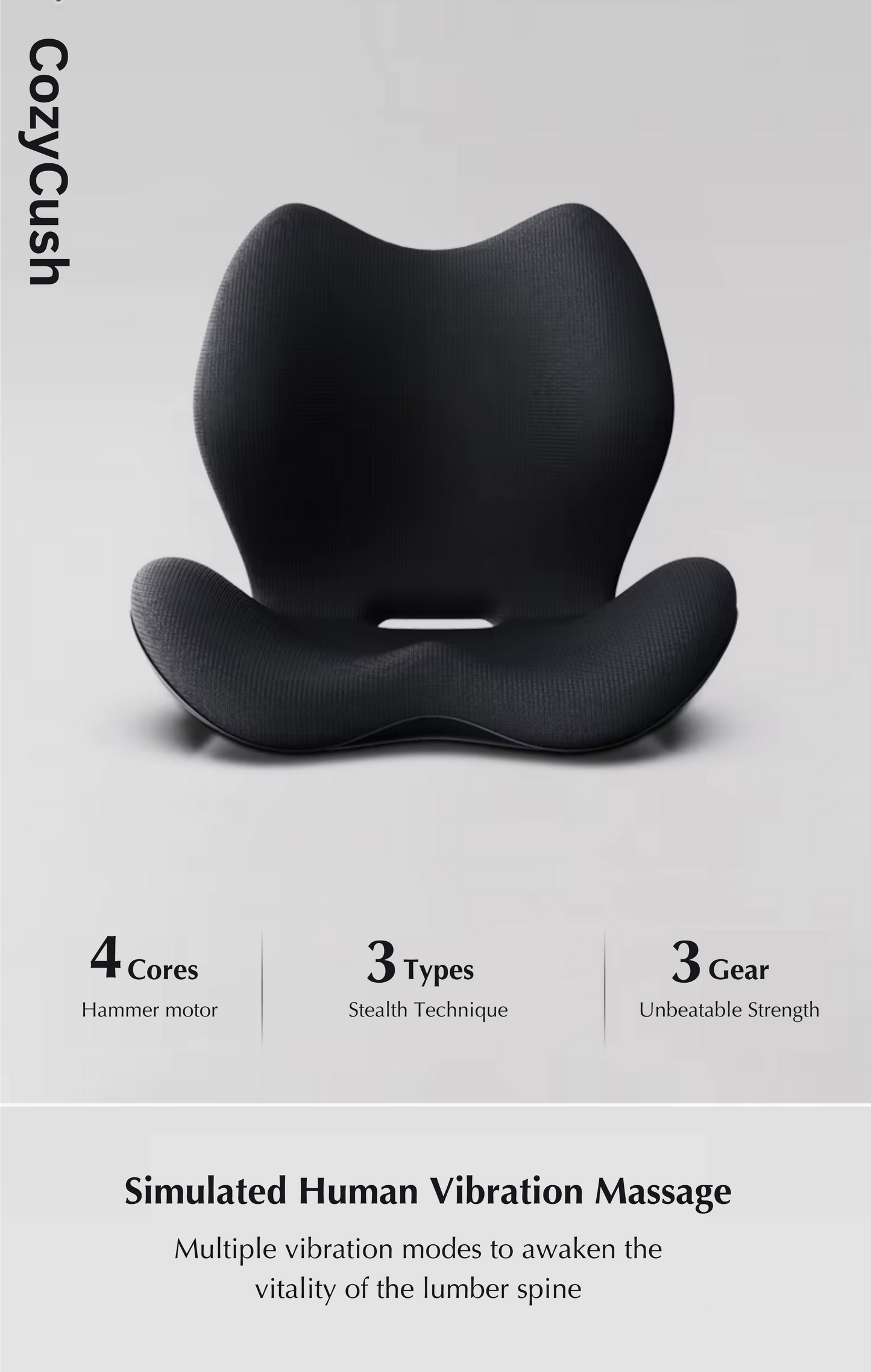 CozyCush - Heat Massage Support Seat